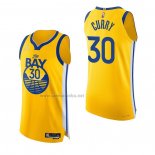 Camiseta Golden State Warriors Stephen Curry #30 Statement Autentico 2022 Oro