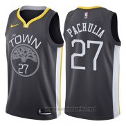 Camiseta Golden State Warriors Zaza Pachulia #27 Statement 2017-18 Gris