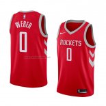 Camiseta Houston Rockets Briante Weber #0 Icon 2018 Rojo