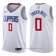 Camiseta Los Angeles Clippers Sindarius Thornwell #0 Association 2017-18 Blanco