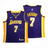 Camiseta Los Angeles Lakers Carmelo Anthony #7 Statement Violeta