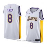 Camiseta Los Angeles Lakers Channing Frye #8 Association 2018 Blanco