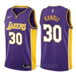 Camiseta Los Angeles Lakers Julius Randle #30 Statement 2017-18 Violeta