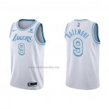 Camiseta Los Angeles Lakers Kent Bazemore #9 Ciudad 2021-22 Blanco