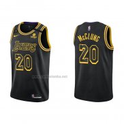 Camiseta Los Angeles Lakers Mac McClung #20 Mamba 2021-22 Negro