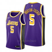 Camiseta Los Angeles Lakers Talen Horton-Tucker #5 Statement 2019-20 Violeta
