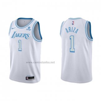 Camiseta Los Angeles Lakers Trevor Ariza #1 Ciudad 2021-22 Blanco