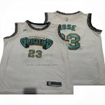 Camiseta Memphis Grizzlies Derrick Rose NO 23 Classic Blanco