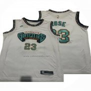 Camiseta Memphis Grizzlies Derrick Rose NO 23 Classic Blanco