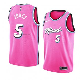 Camiseta Miami Heat Derrick Jones #5 Earned 2018-19 Rosa