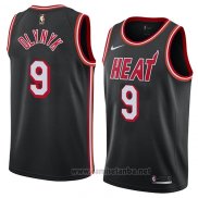 Camiseta Miami Heat Kelly Olynyk #9 Classic 2018 Negro