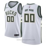 Camiseta Milwaukee Bucks Personalizada 17-18 Blanco