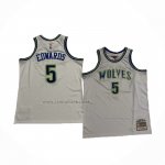 Camiseta Minnesota Timberwolves Anthony Edwards #5 Mitchell & Ness 2023-2024 Blanco