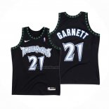 Camiseta Minnesota Timberwolves Kevin Garnett #21 Classic Negro