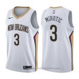 Camiseta New Orleans Pelicans Nikola Mirotic #3 Association 2017-18 Blanco