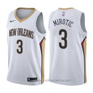 Camiseta New Orleans Pelicans Nikola Mirotic #3 Association 2017-18 Blanco