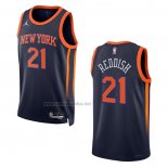 Camiseta New York Knicks Cam Reddish #21 Statement 2022-23 Negro
