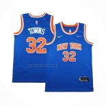 Camiseta New York Knicks Karl-Anthony Towns #32 Icon 2024-25 Azul