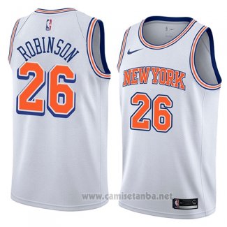 Camiseta New York Knicks Mitchell Robinson #26 Statement 2018 Blanco