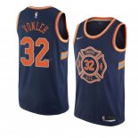 Camiseta New York Knicks Noah Vonleh #32 Ciudad 2018 Azul