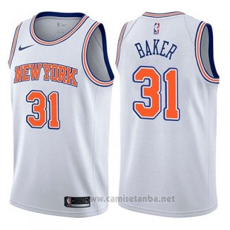 Camiseta New York Knicks Ron Baker #31 Statement 2017-18 Blanco