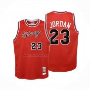 Camiseta Nino Chicago Bulls Michael Jordan NO 23 Mitchell & Ness 1984-85 Rojo