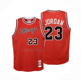 Camiseta Nino Chicago Bulls Michael Jordan NO 23 Mitchell & Ness 1984-85 Rojo