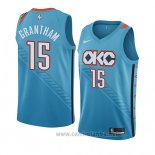 Camiseta Oklahoma City Thunder Donte Grantham #15 Ciudad 2018-19 Azul