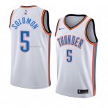 Camiseta Oklahoma City Thunderr Richard Solomon #5 Association 2018 Blanco