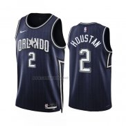 Camiseta Orlando Magic Caleb Houstan NO 2 Ciudad 2023-24 Azul