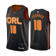 Camiseta Orlando Magic Evan Fournier #10 Ciudad Edition Negro2