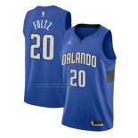 Camiseta Orlando Magic Markelle Fultz #20 Statement 2020-21 Azul