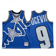 Camiseta Orlando Magic Nikola Vucevic #9 Mitchell & Ness Big Face Azul