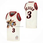 Camiseta Philadelphia 76ers Allen Iverson NO 3 Mitchell & Ness Blanco