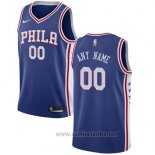 Camiseta Philadelphia 76ers Personalizada 17-18 Azul