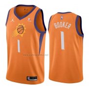Camiseta Phoenix Suns Devin Booker #1 Statement 2021 Naranja