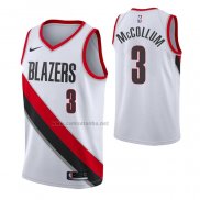 Camiseta Portland Trail Blazers C.j. Mccollum #3 Ciudad 2019-20 Cream