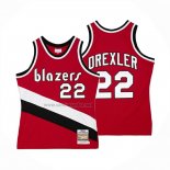 Camiseta Portland Trail Blazers Clyde Drexler NO 22 Mitchell & Ness 1983-84 Rojo