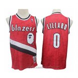 Camiseta Portland Trail Blazers Damian Lillard #0 Mitchell & Ness 2018-19 Rojo