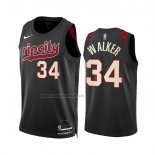 Camiseta Portland Trail Blazers Jabari Walker #34 Ciudad 2023-24 Negro