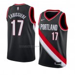 Camiseta Portland Trail Blazers Skal Labissiere #17 Icon 2018 Negro