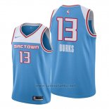 Camiseta Sacramento Kings Alec Burks #13 Ciudad Azul