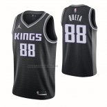 Camiseta Sacramento Kings Neemias Queta #24 Statement 2020-21 Negro