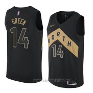 Camiseta Toronto Raptors Danny Green #14 Ciudad 2018 Negro