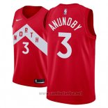 Camiseta Toronto Raptors Og Anunoby #3 Earned 2018-19 Rojo