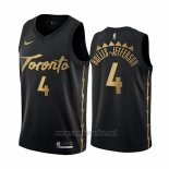 Camiseta Toronto Raptors Rondae Hollis-Jefferson #4 Ciudad Edition Negro