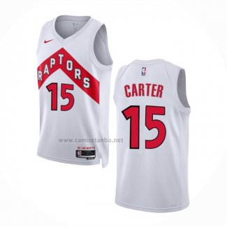 Camiseta Toronto Raptors Vince Carter #15 Association 2022-23 Blanco