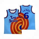 Camiseta Tune Squad Lebron James #6 Azul