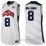 Camiseta USA 2012 Deron Williams #8 Blanco