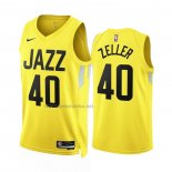 Camiseta Utah Jazz Cody Zeller #40 Icon 2022-23 Amarillo